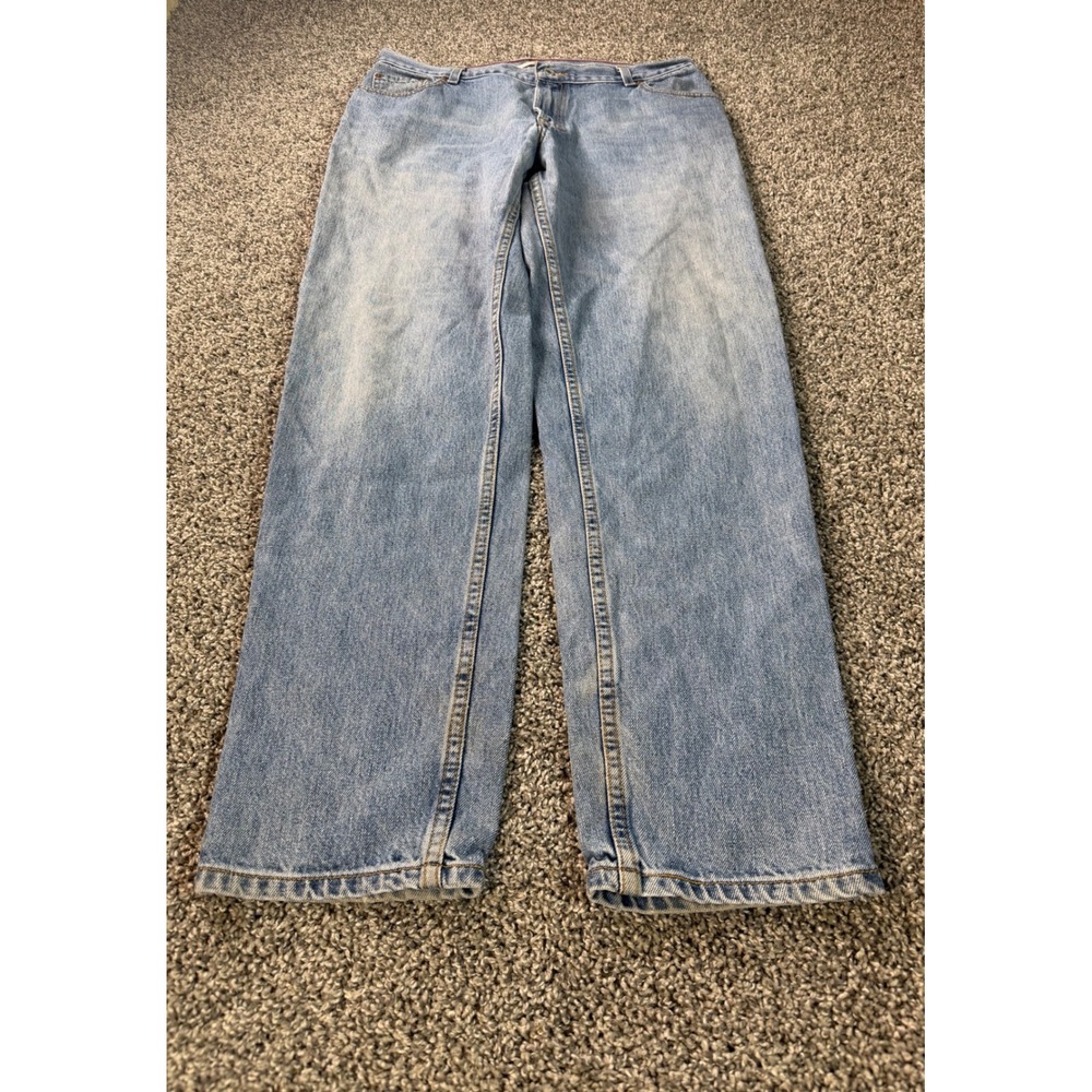 Vintage Y2K Levi's 550 Relaxed Tapered Jeans Women's Size 16 Long Blue
